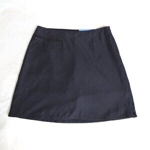 PATAGONIA Black Skort with Zippered Side Slits - NWT